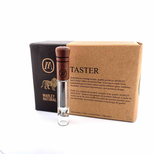 Marley taster wood in front of box