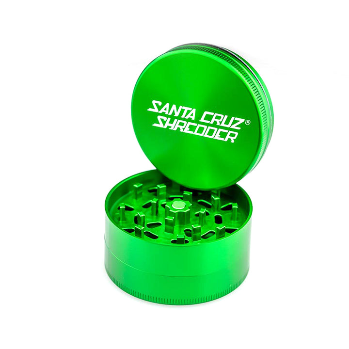 A look inside the Green 3 piece Santa Cruz Shredder.